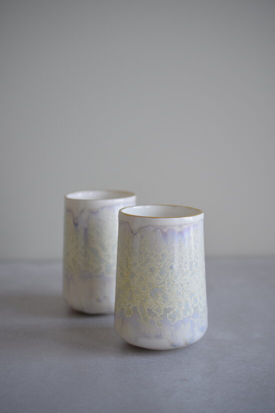 Divas Rītausma krūzes ar zelta maliņu 01