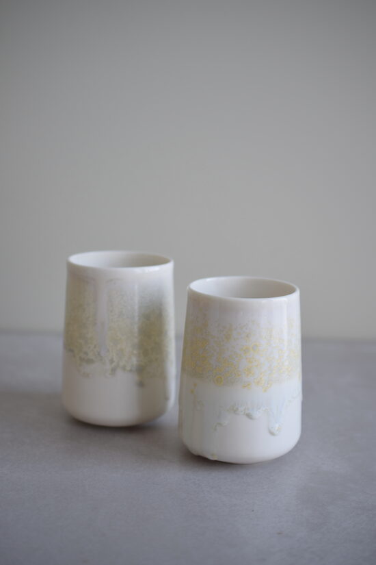 Divas "rītausma" glāzes bez zelta 03